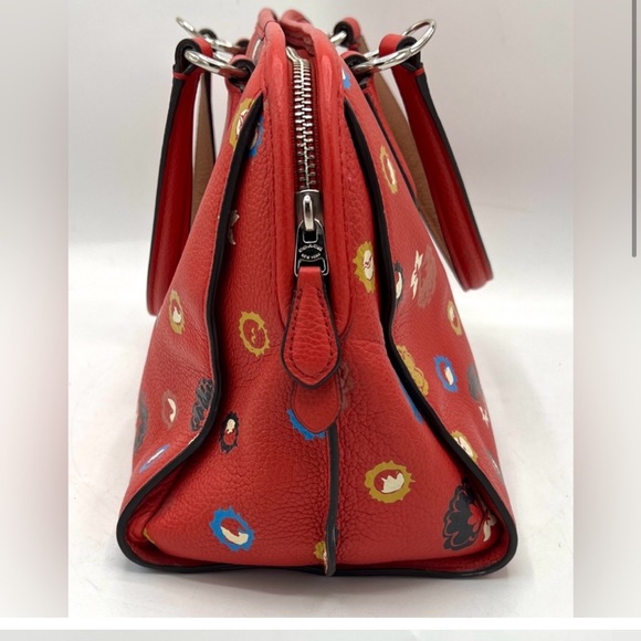 Coach Nolita Satchel In Floral Print Pebble Leather - Picture 3 of 9